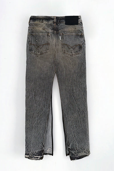 Filles A Papa JUPE GRISE UPCYCLED