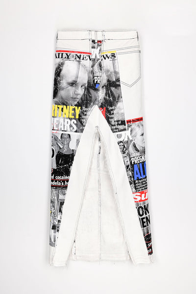 Filles A Papa JUPE TABLOÏD UPCYCLÉE