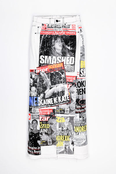 filles a papa JUPE TABLOÏD UPCYCLÉE