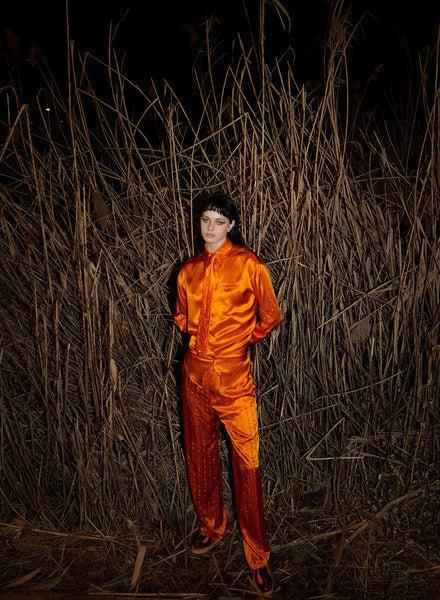 filles a papa PANTALON EMPIRE EN SOIE