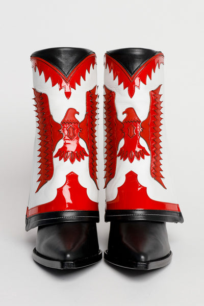 Filles A Papa TEXAS BASSE BLANC/ROUGE