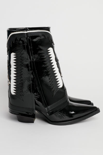 filles a papa TEXAS BASSE NOIRE CUIR VERNI