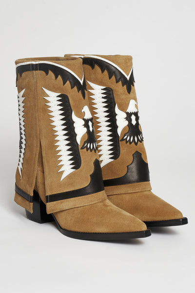 Filles A Papa TEXAS BASSES EN DAIM CAMEL