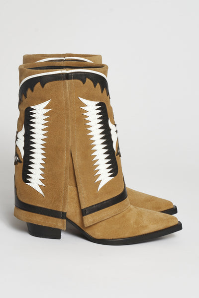 filles a papa TEXAS BASSES EN DAIM CAMEL