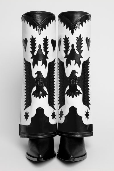 Filles A Papa TEXAS HAUTE NOIRE ET BLANCHE