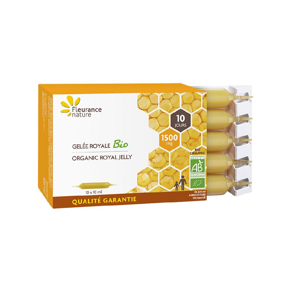 fleurance nature Ampoules de Gelée royale 1500 mg Bio