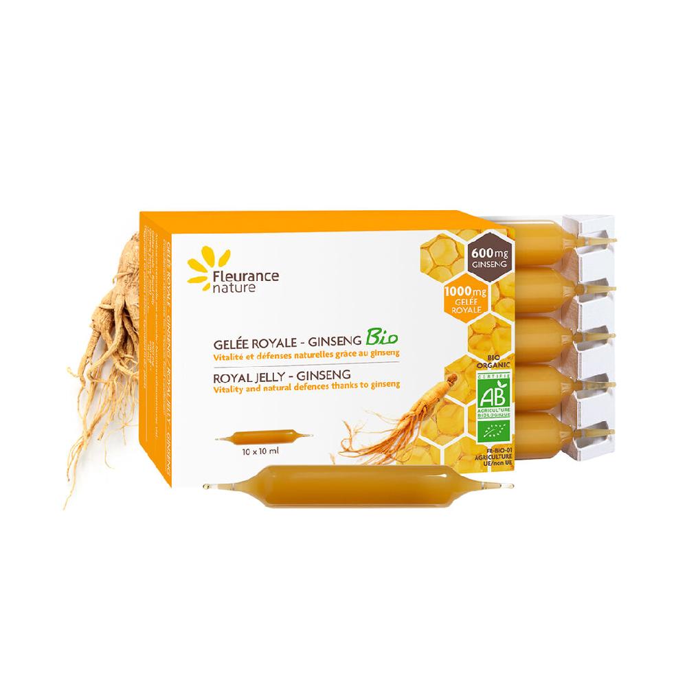 fleurance nature Ampoules de Gelée royale et Ginseng Bio