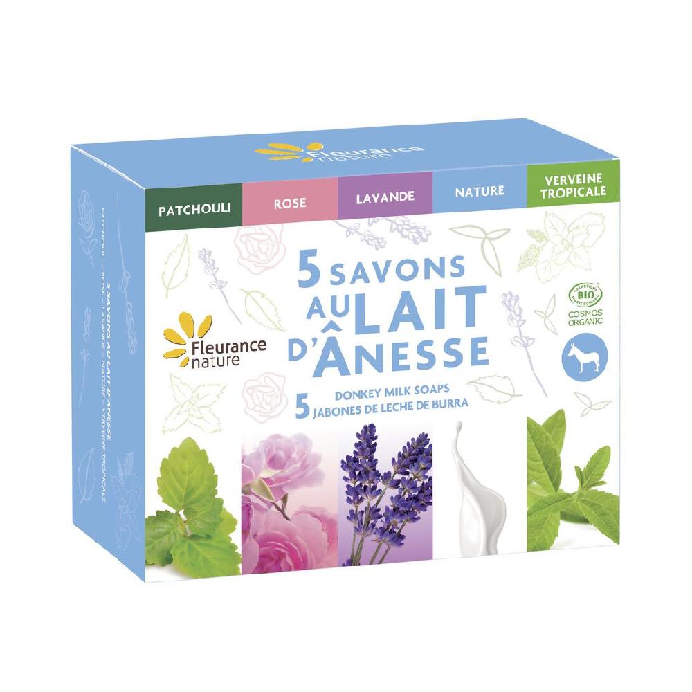 fleurance nature Coffret de 5 savons au lait d'ânesse