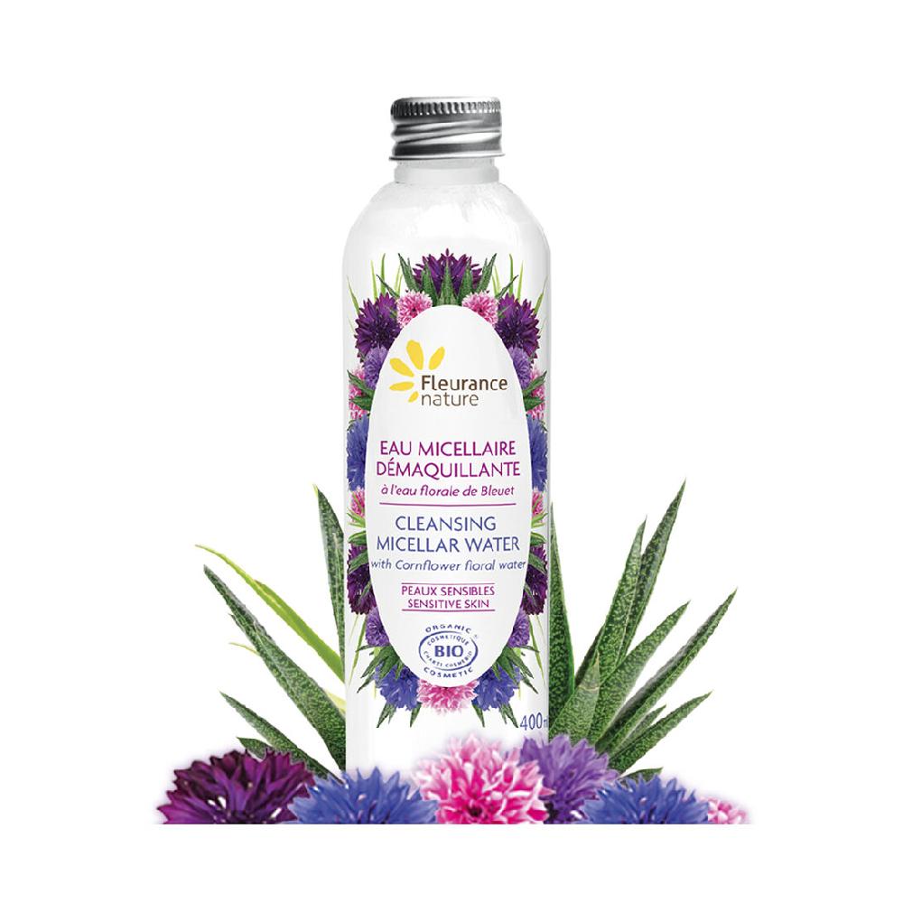 fleurance nature Eau micellaire démaquillante à l'eau florale de Bleuet 400 ml
