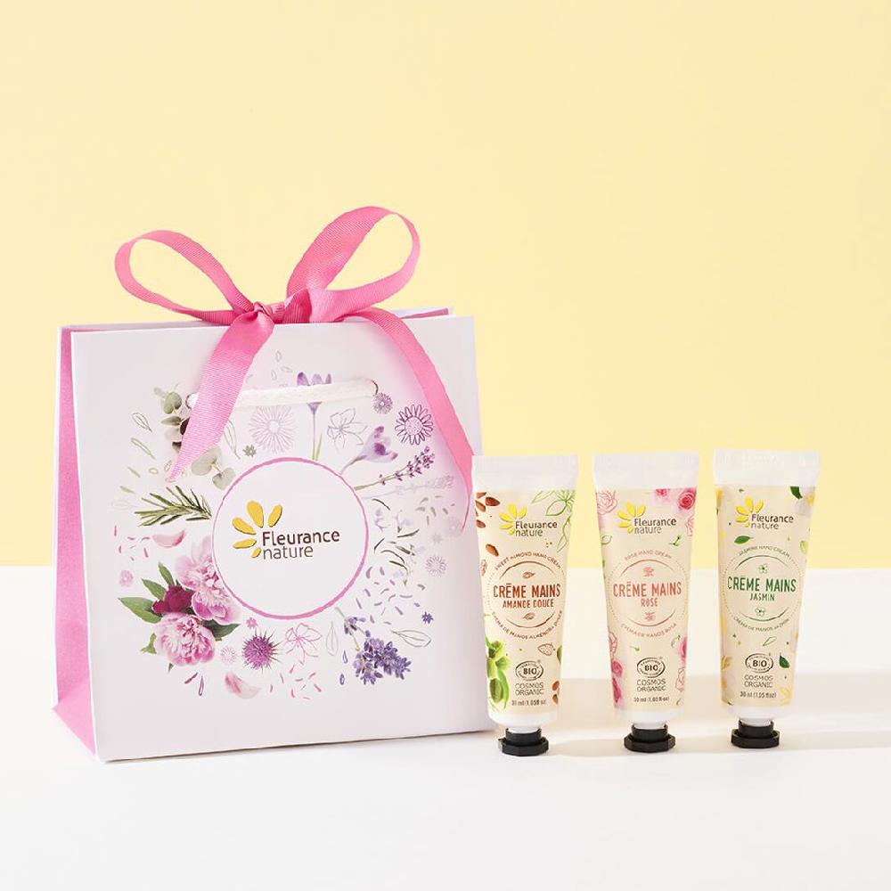 fleurance nature Sac trio crèmes mains