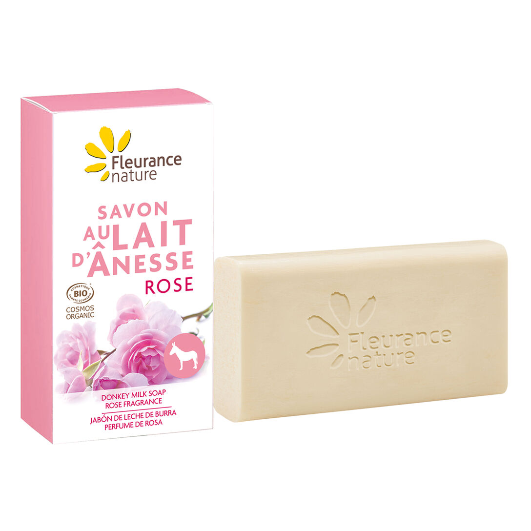 fleurance nature Savon au lait d'ânesse Rose