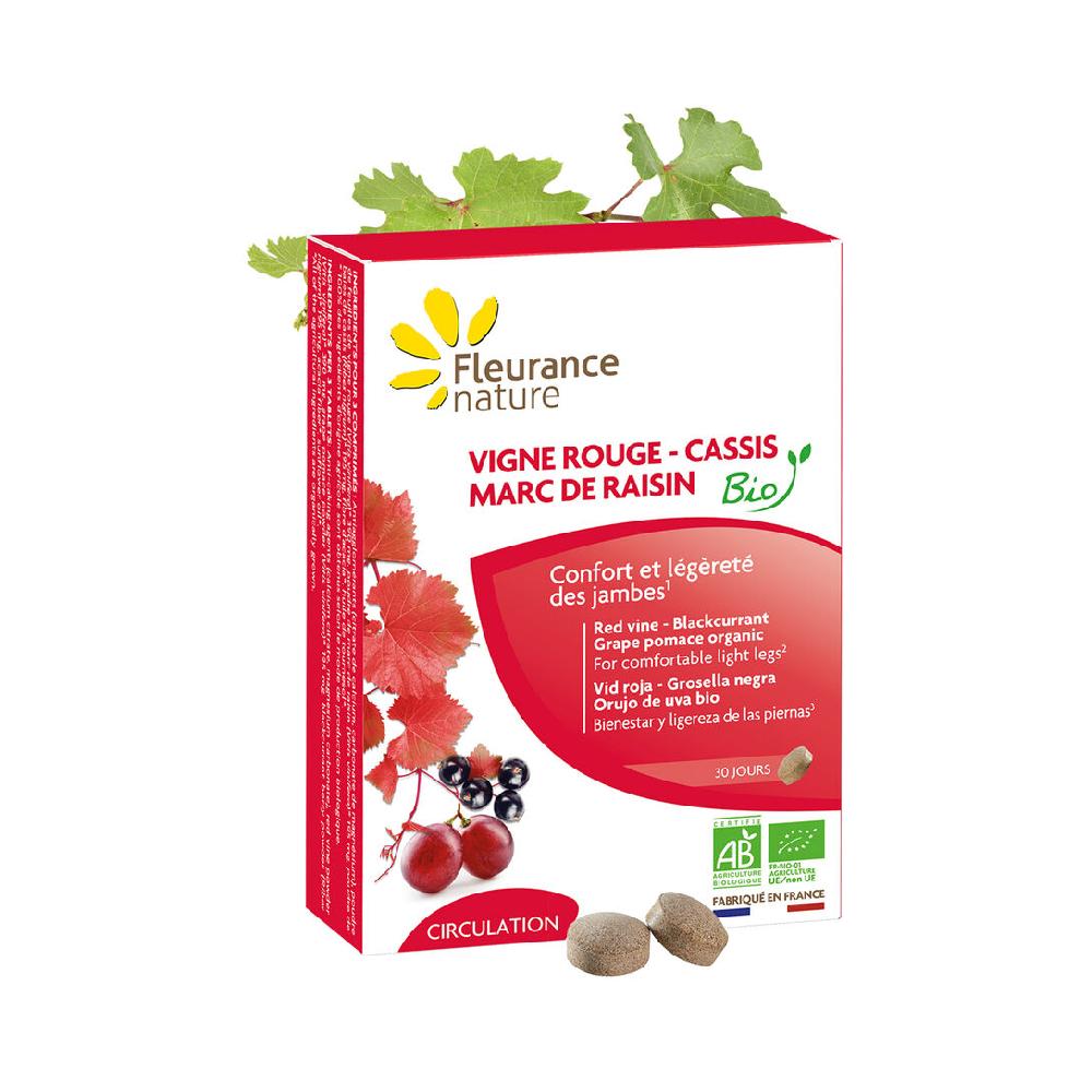 fleurance nature Vigne rouge-Cassis-Marc de raisin Bio
