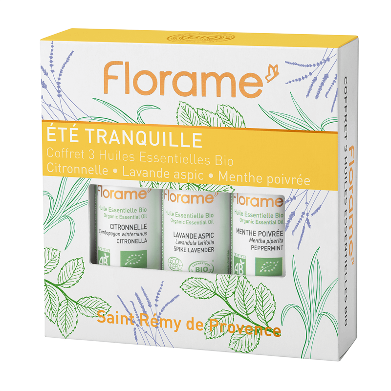 florame Coffret D'Huiles Essentielles Bio Eté Tranquille