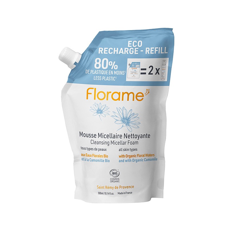 florame Écorecharge Mousse Micellaire Nettoyante