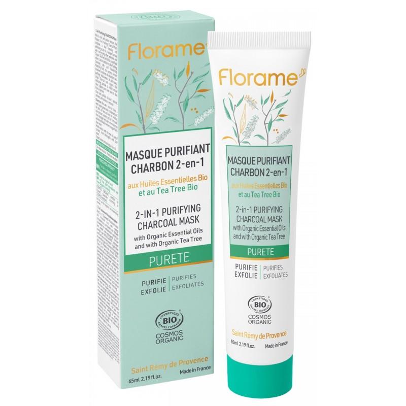 florame Masque Purifiant CHARBON 2-en-1