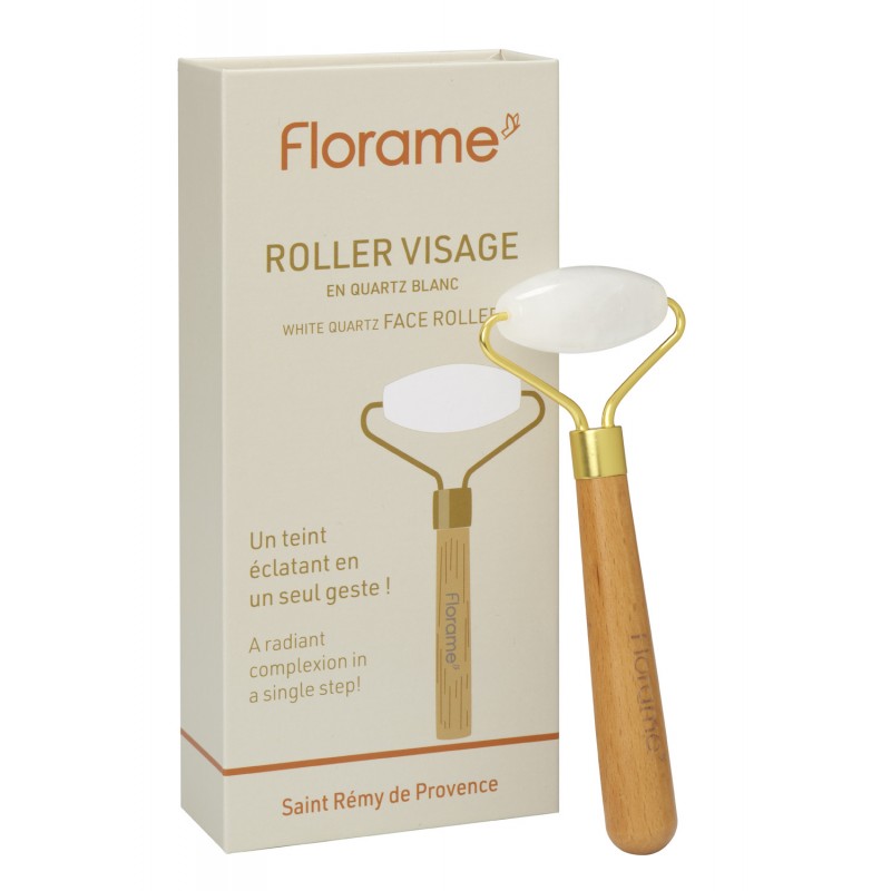 Florame Roller Visage En Quartz Blanc