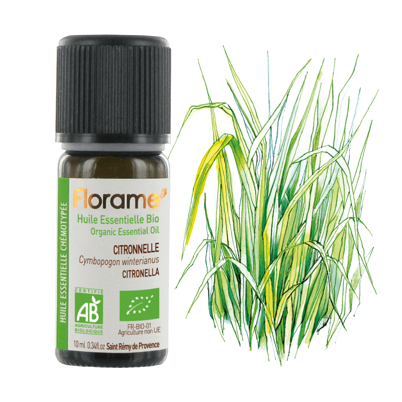 florame Huile Essentielle de Citronnelle Biologique