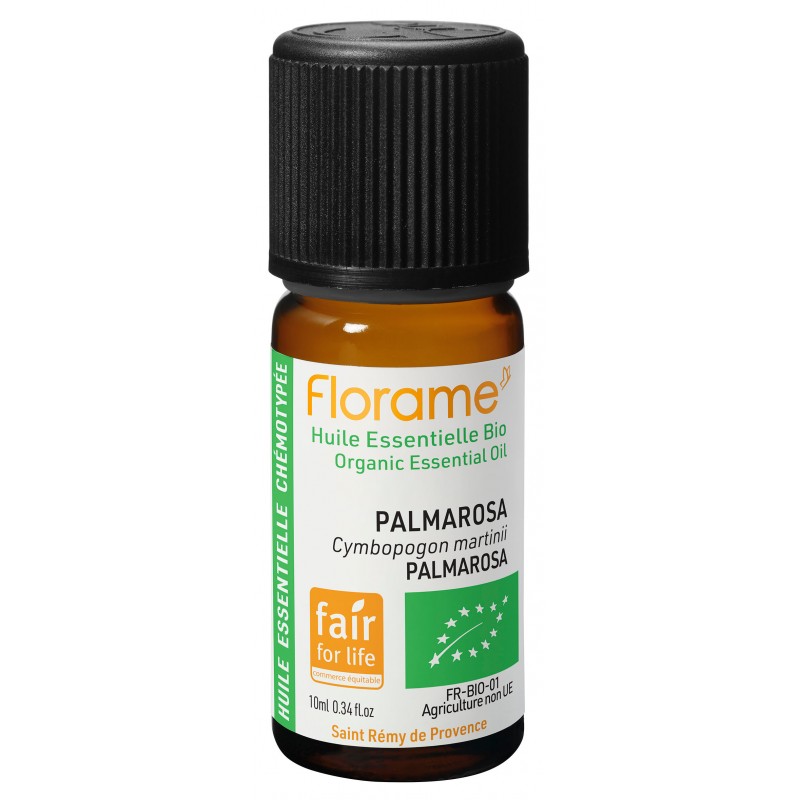 florame Huile Essentielle de Palmarosa Biologique FFL