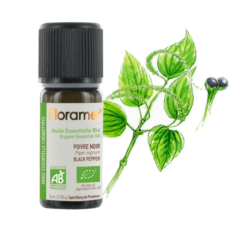 florame Huile Essentielle de Poivre Noir Biologique