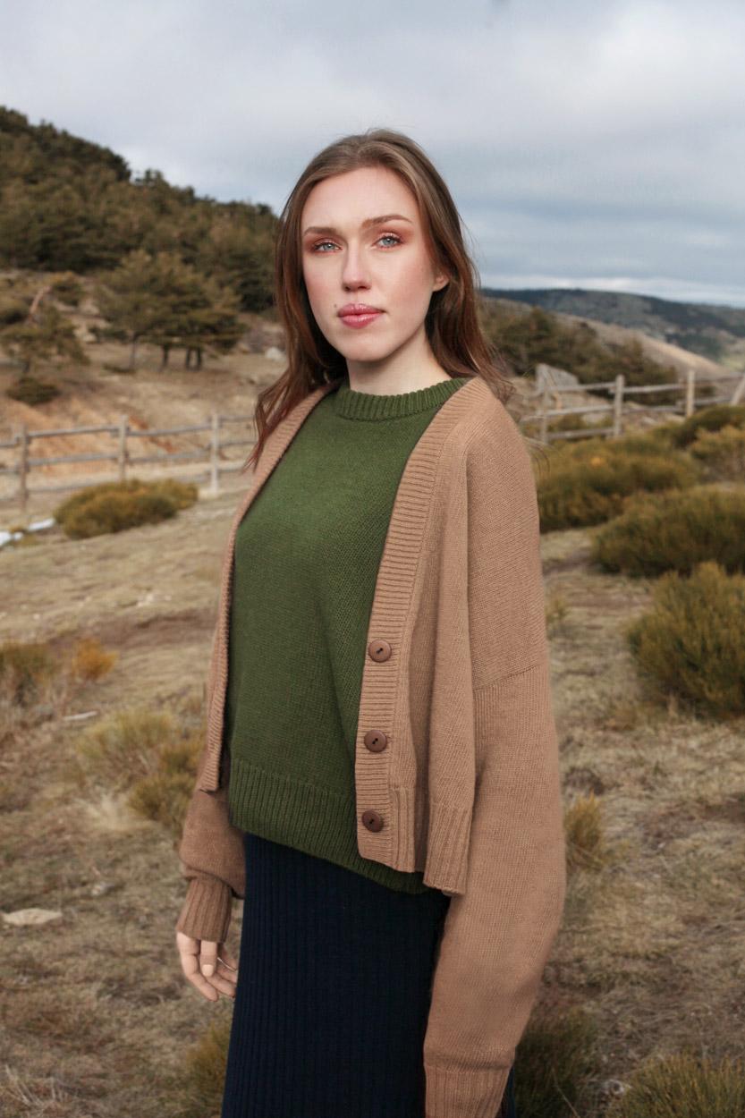 florenz Cardigan Cachemire Lina Camel