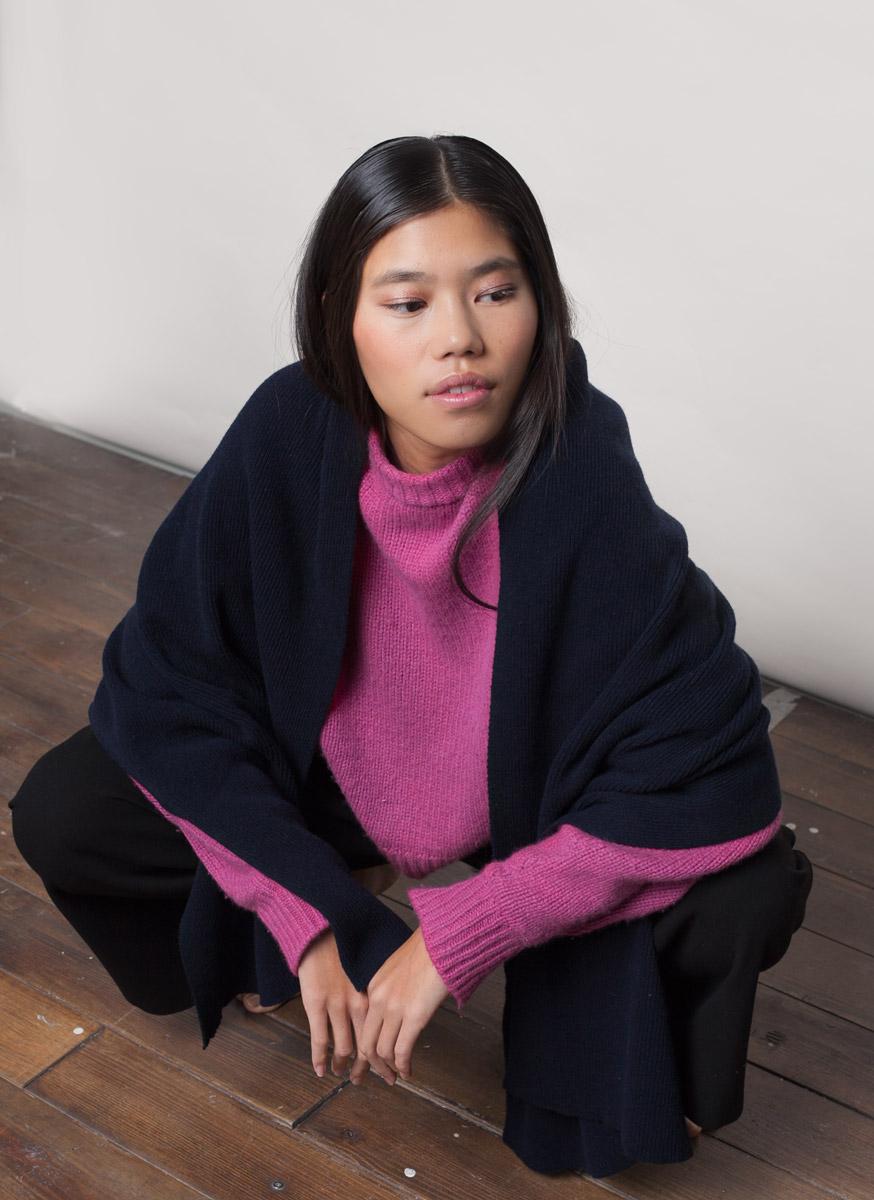 florenz Écharpe Laine & Cachemire Navy