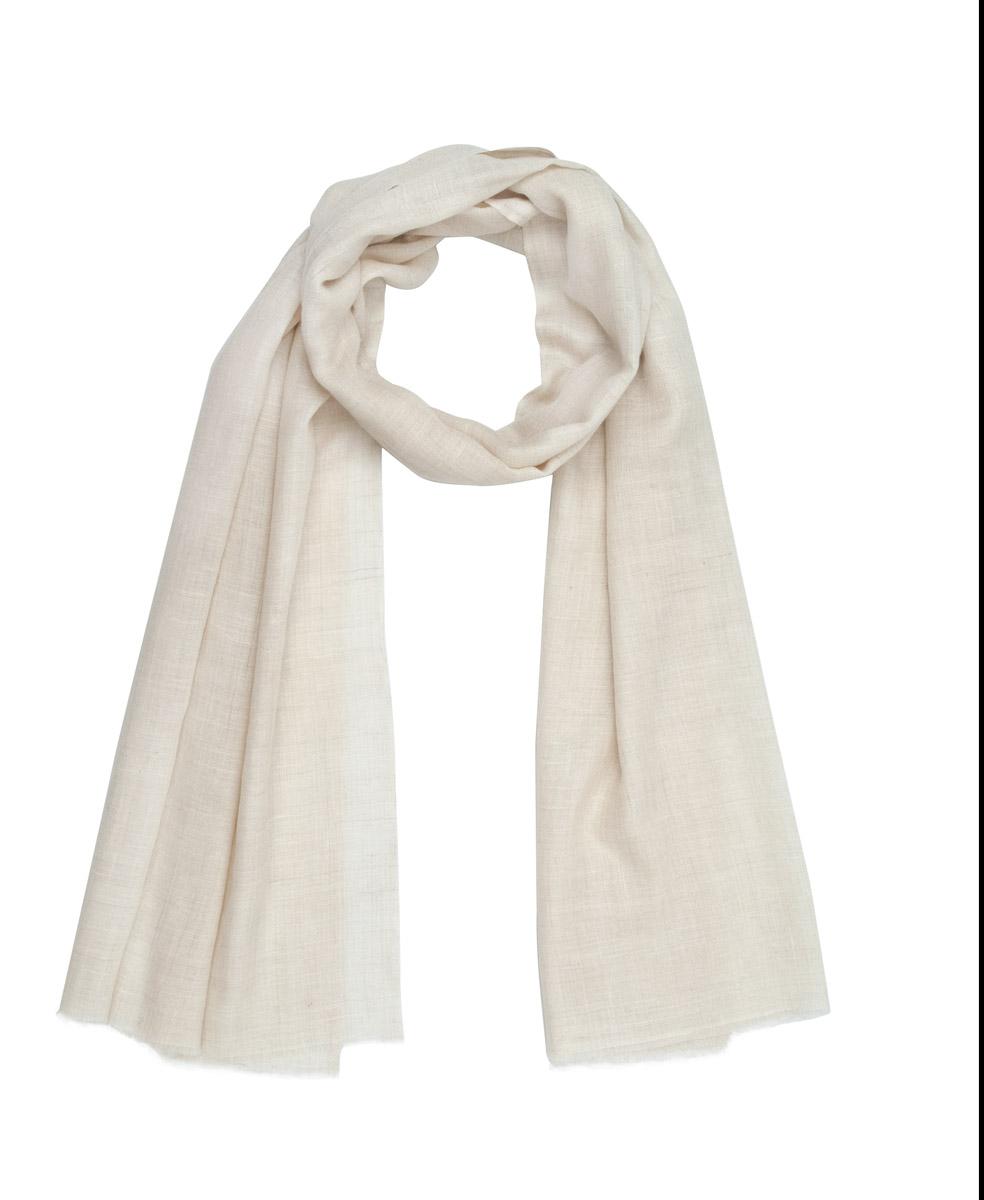Florenz Pashmina Cachemire Ecru
