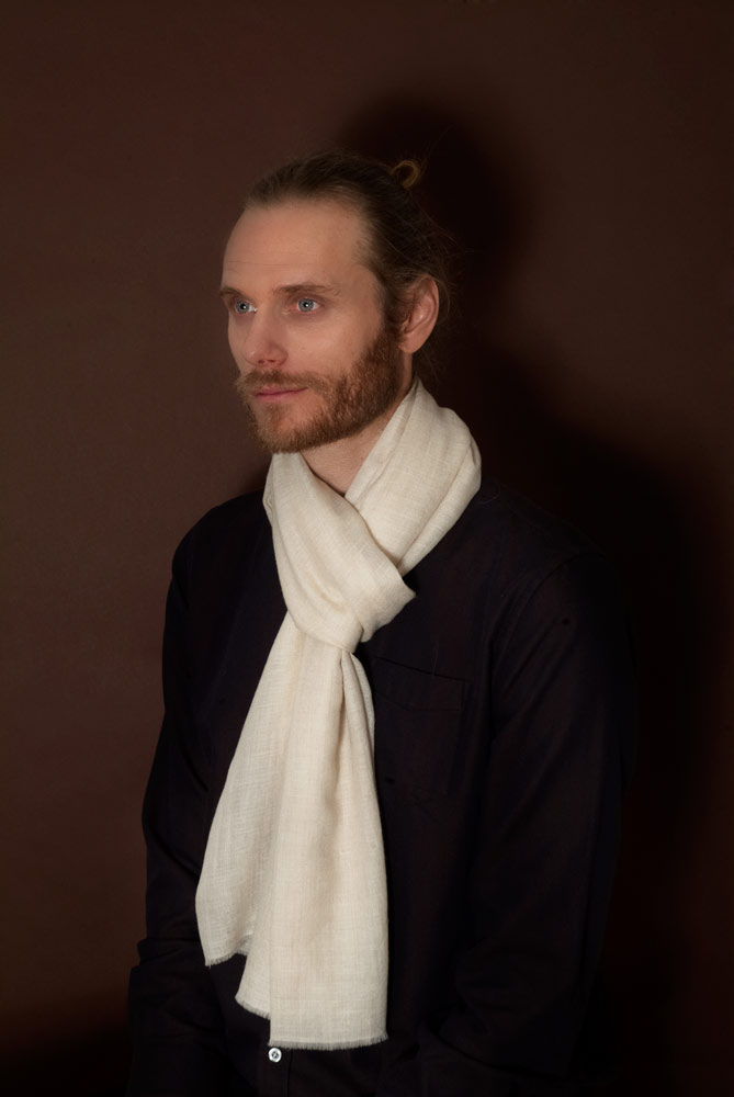 Florenz Pashmina Cachemire Ecru