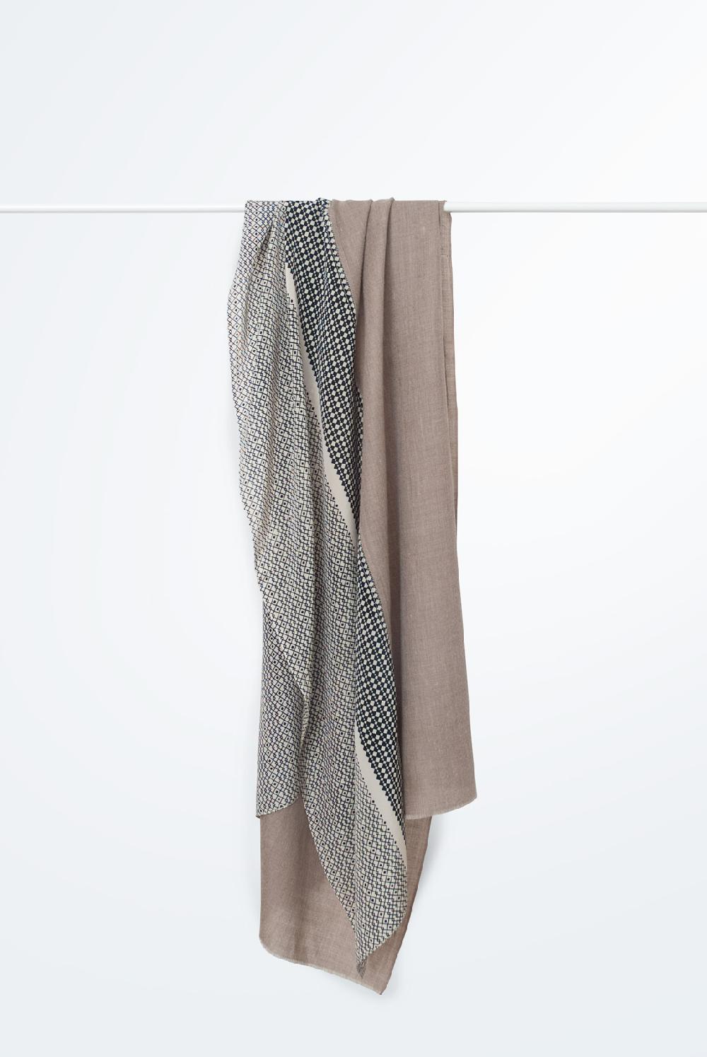Florenz Pashmina Cachemire & Soie Najda Naturel