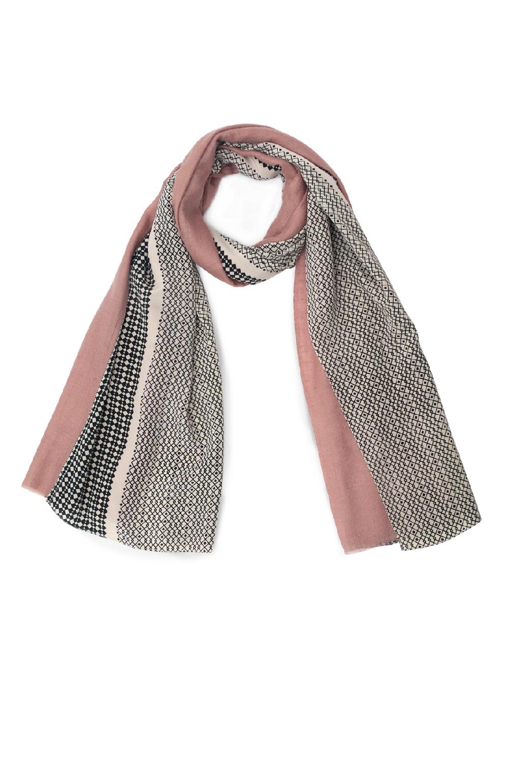 Florenz Pashmina Cachemire & Soie Najda Rose