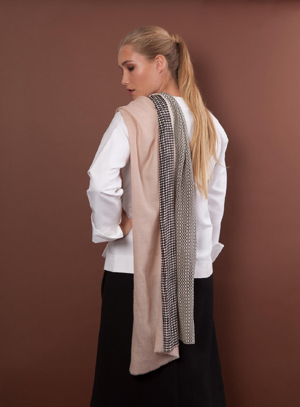 Florenz Pashmina Cachemire & Soie Najda Sand
