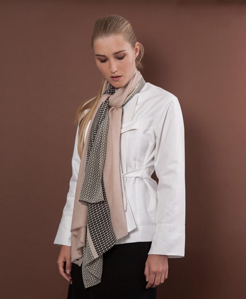 florenz Pashmina Cachemire & Soie Najda Sand