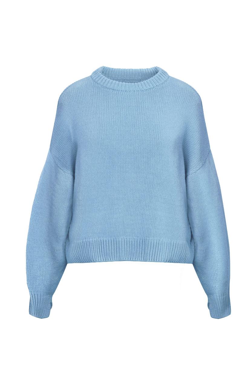 Florenz Pull Cachemire & Laine Bleu Ciel