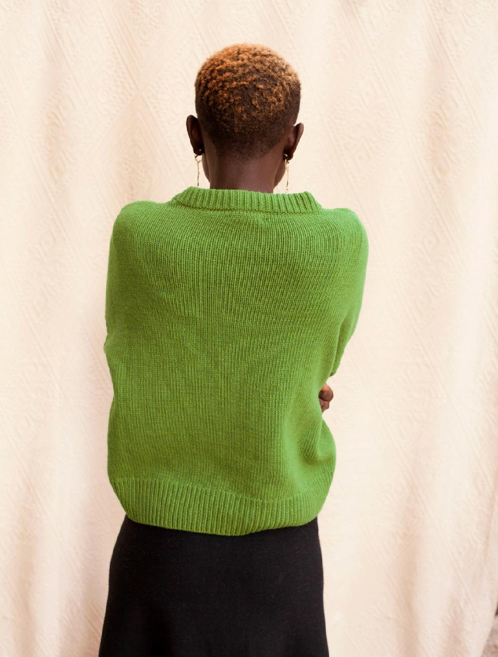 Florenz Pull Cachemire Vert Pistache