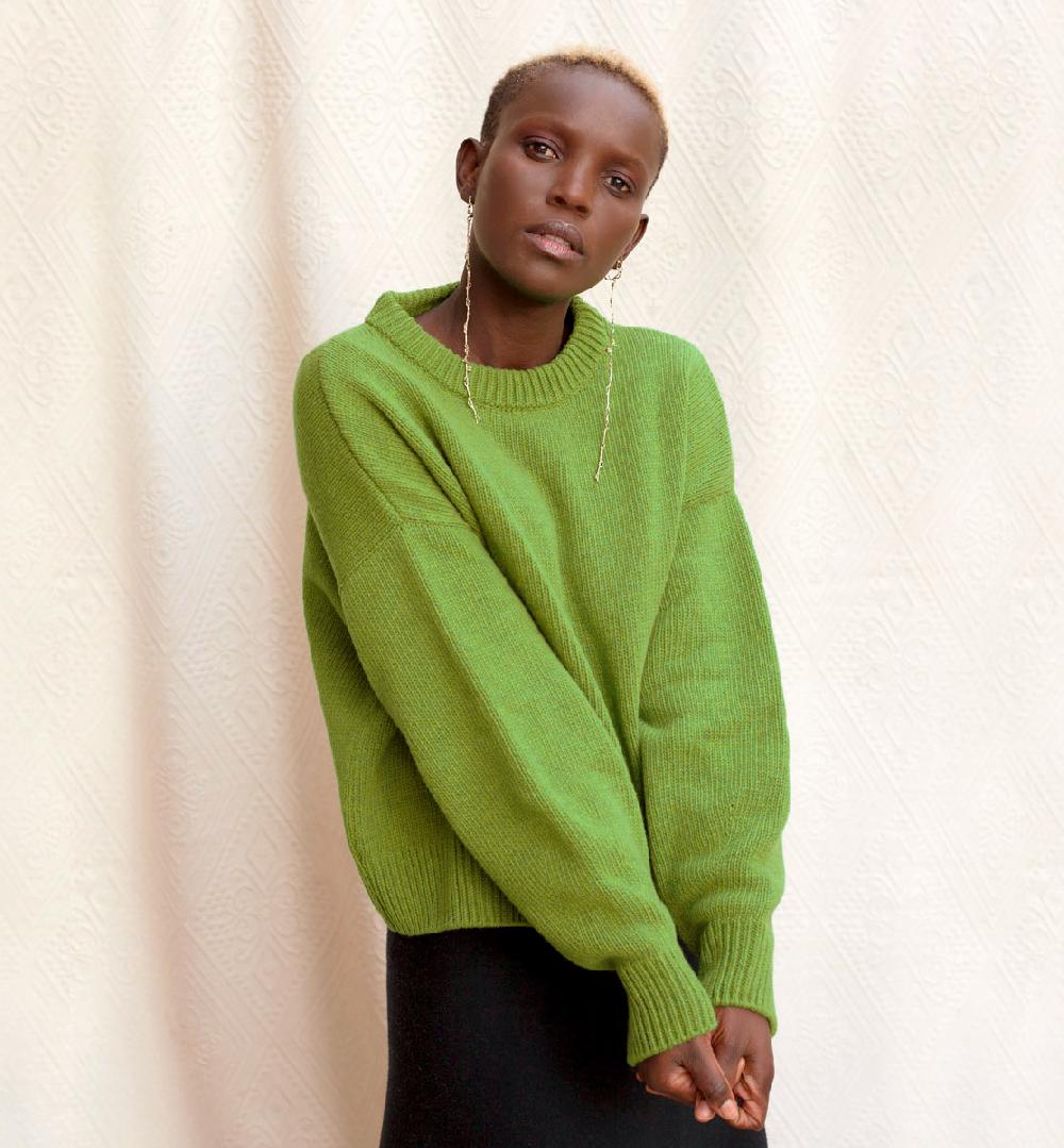 florenz Pull Cachemire vert Pistache