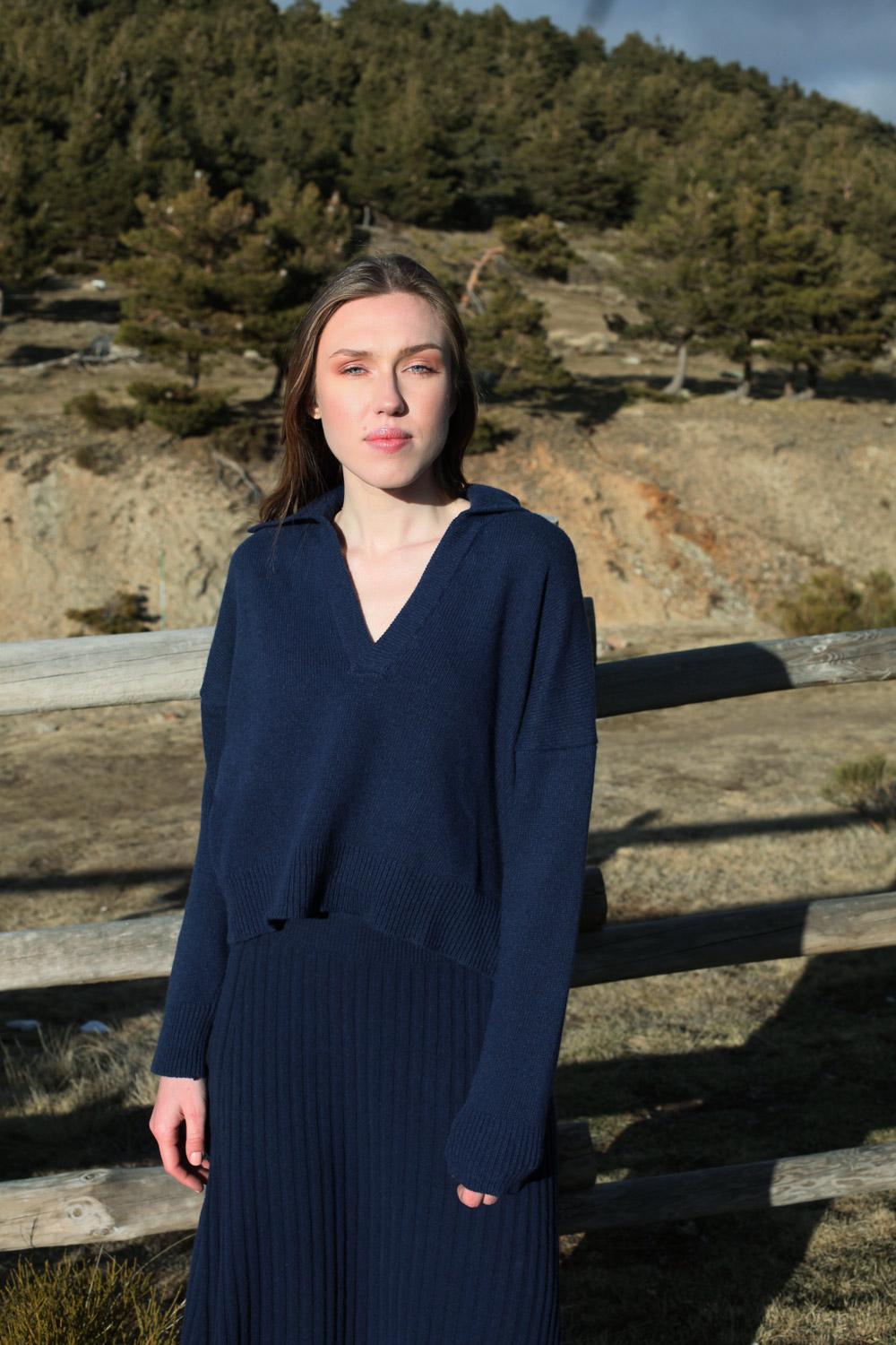 florenz Pull Valeria Cachemire Marine