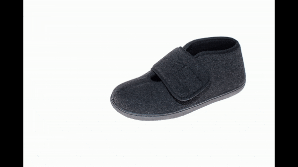 Foamtreads Chaussons Noirs Draft-Comfort L2