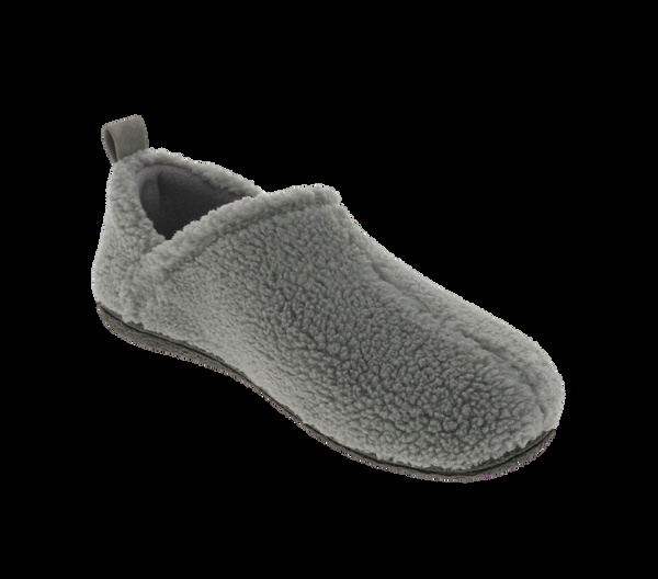 Foamtreads Pantoufle Grise En Peluche Pour Femmes