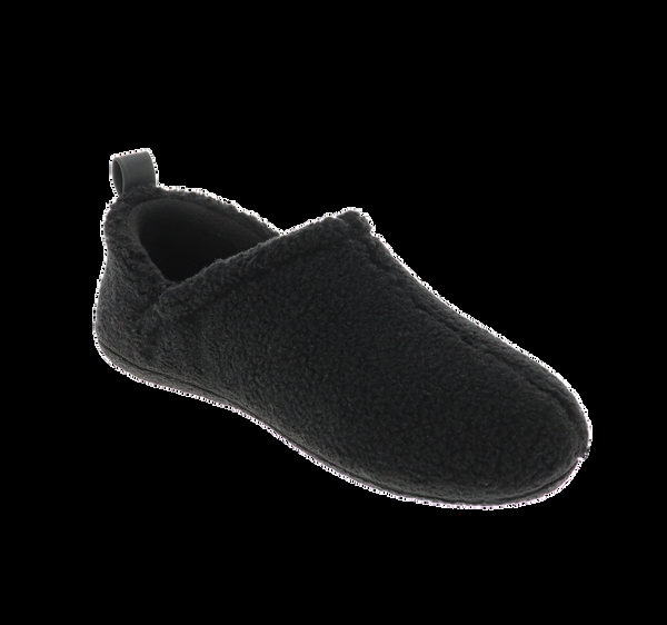 Foamtreads Pantoufle Noire En Peluche Pour Femmes