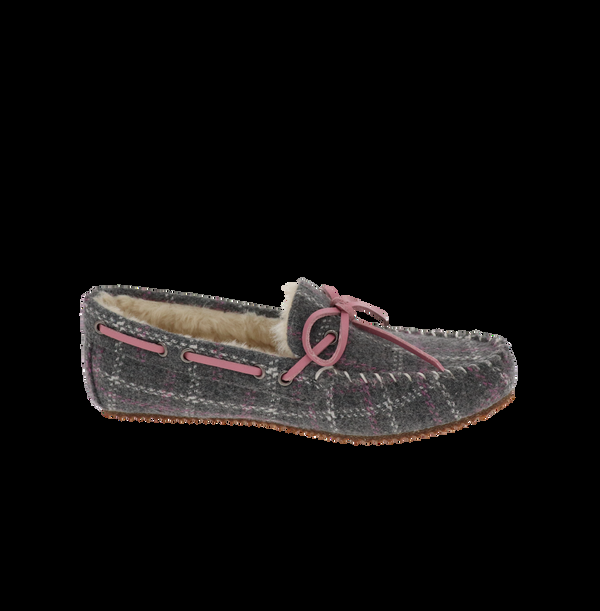 Foamtreads Pantoufle à Carreaux Gris Arizona Pour Femmes