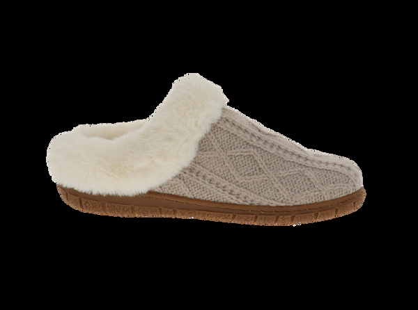 Foamtreads Pantoufle Loom En Tricot Beige Pour Femmes