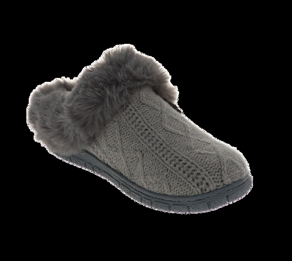 Foamtreads Pantoufle Loom En Tricot Gris Pour Femmes