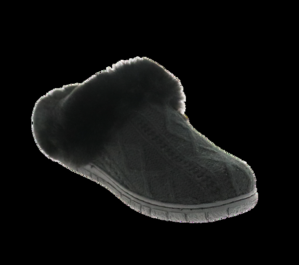 Foamtreads Pantoufle Loom En Tricot Noir Pour Femmes