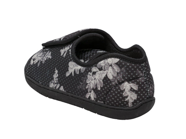 Foamtreads Pantoufle Nurse 2 à Imprimé Floral Noir Pour Femmes