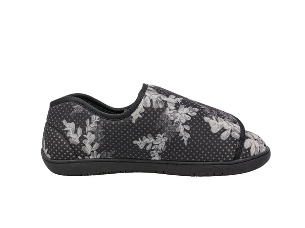 Foamtreads Pantoufle Nurse 2 à Imprimé Floral Noir Pour Femmes