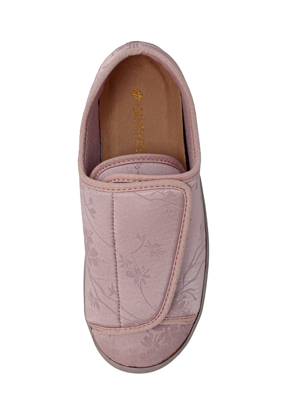 Foamtreads Pantoufle Nurse 2 Dusty Rose En Satin Pour Femmes