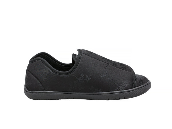 Foamtreads Pantoufle Nurse 2 En Satin Noir Pour Femmes