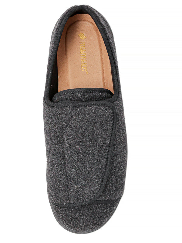 Foamtreads Pantoufle Pour Hommes En Laine Noire Doctor 2
