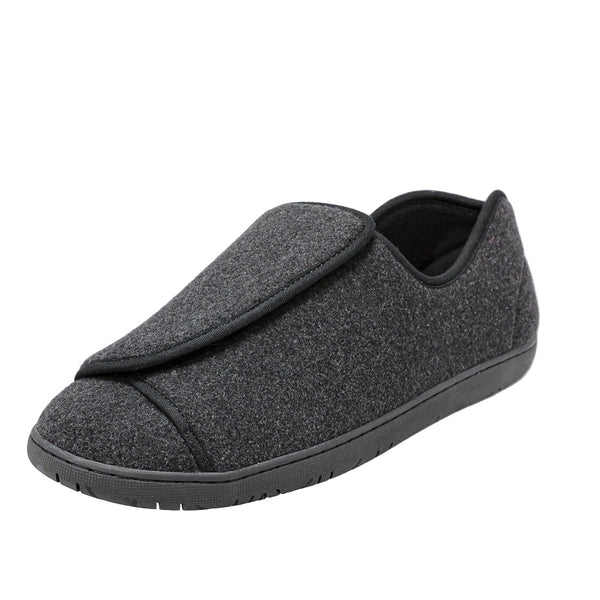 foamtreads Pantoufle pour hommes en laine noire Doctor 2