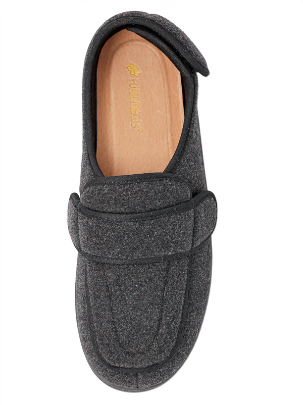 Foamtreads Pantoufle Pour Hommes En Laine Noire Physician M2