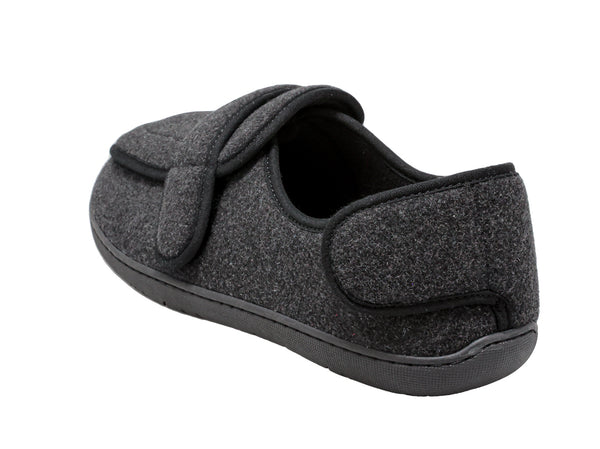 Foamtreads Pantoufle Pour Hommes En Laine Noire Physician M2